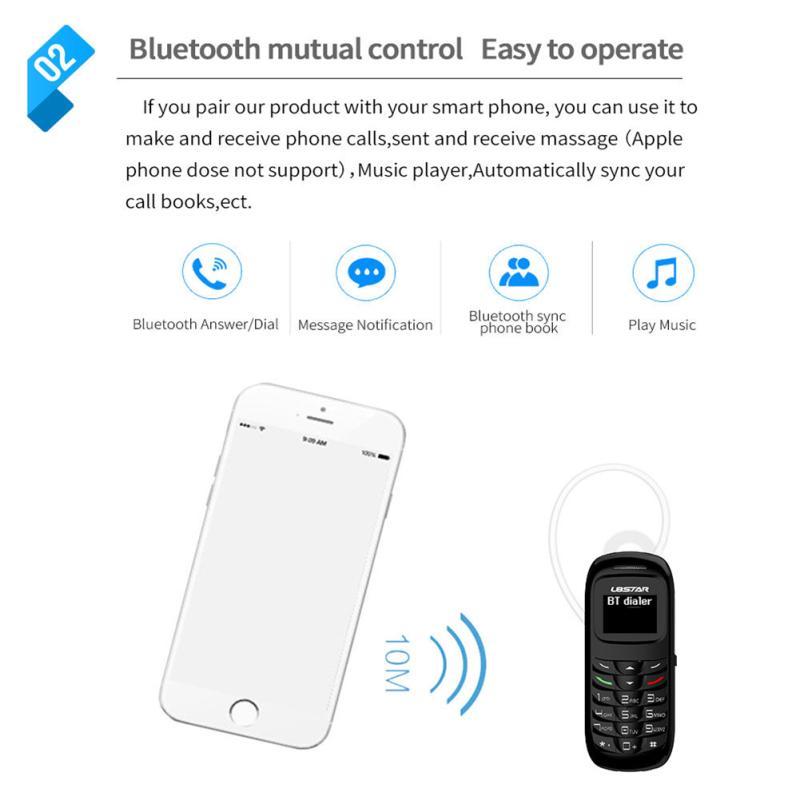 L8Star BM70 Mini-Mobiltelefon Bluetooth-kompatibles Handy Kabelloses Headset Handy-Dialer Gtstar