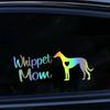 Whippet Mom Dog Die-Cut Vinyl Decal Car Sticker Waterproof Auto Decors on Car Body Bumper Rear Window Laptop Choose Size
