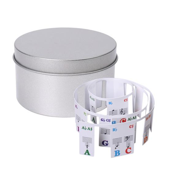 61/88 Tasten Klavieraufkleber Reißfest Waschbar Klebstofffrei Hohe Klebkraft Klarer Druck Klavier