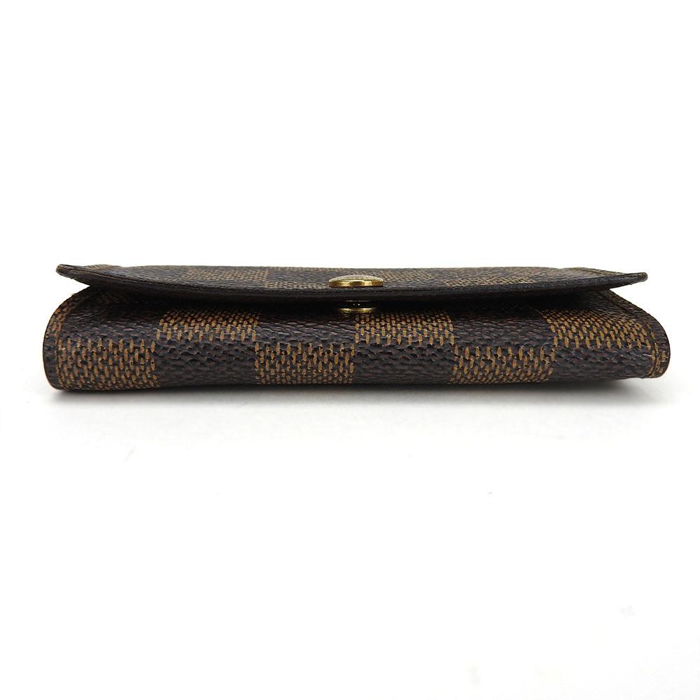 Used LOUIS VUITTON Key Holder  Multicles4 N62631 Damier Brown Brown 4 Hooks