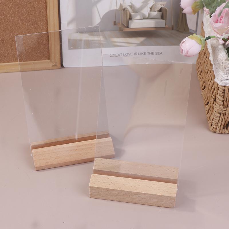 A4/A5/A6 Table Top Acrylic Sign Holder Stand Double Sided Clear Picture Frames Sign Holder Menu Recipe Display Cards Signboard