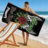 Name Custom Poison Band Print Beach Towel, Large Soft Quick Dry Towel for Beach Camping Swimming