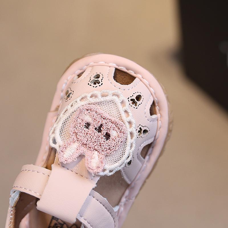 Girls' Infant Baby Shoes Squeaky Shoes Summer New Infant Princess Sandals 0-1 Year Old Small Kids Shoes