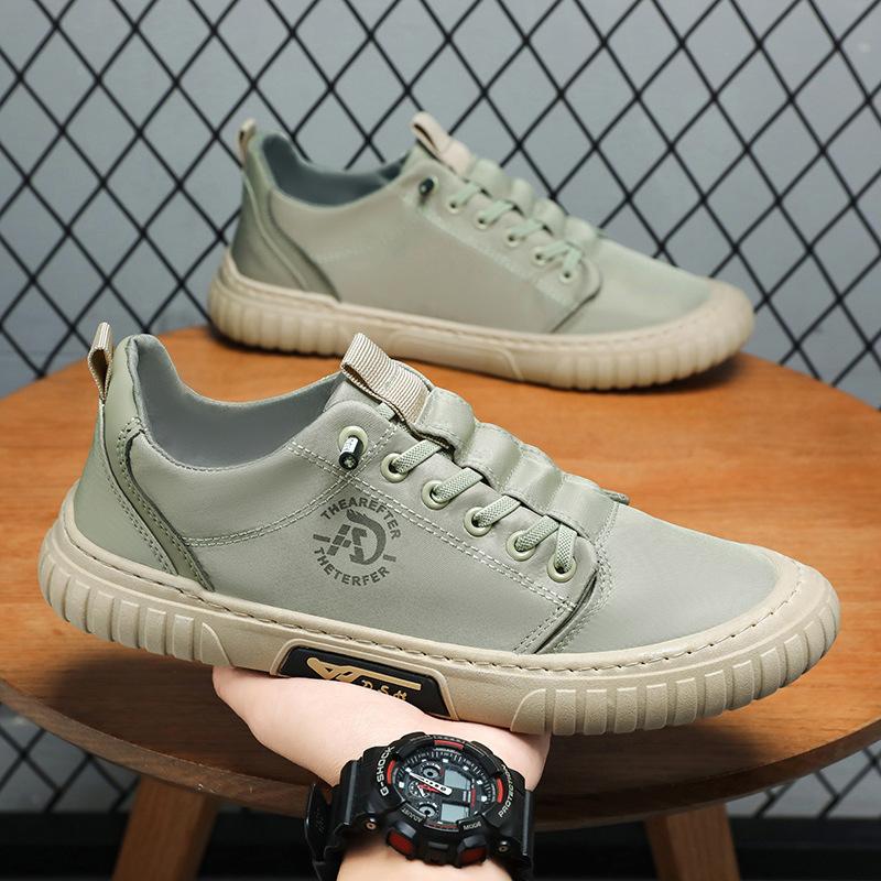 2025 Fashion New Extra Large Men's Shoes One Step Casual and Comfortable Canvas PU Men's Shoes