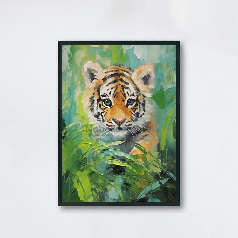 Cute Baby Animal Nursery Posters Cute Wildlife Prints Canvas Oil Painting Woodland Wall Art Pictures Home Kids Room Decoration