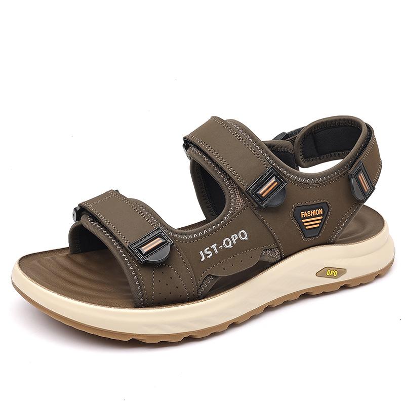 Summer new sandals men's sandals wear casual beach shoes men's driving thick-soled cool slippers