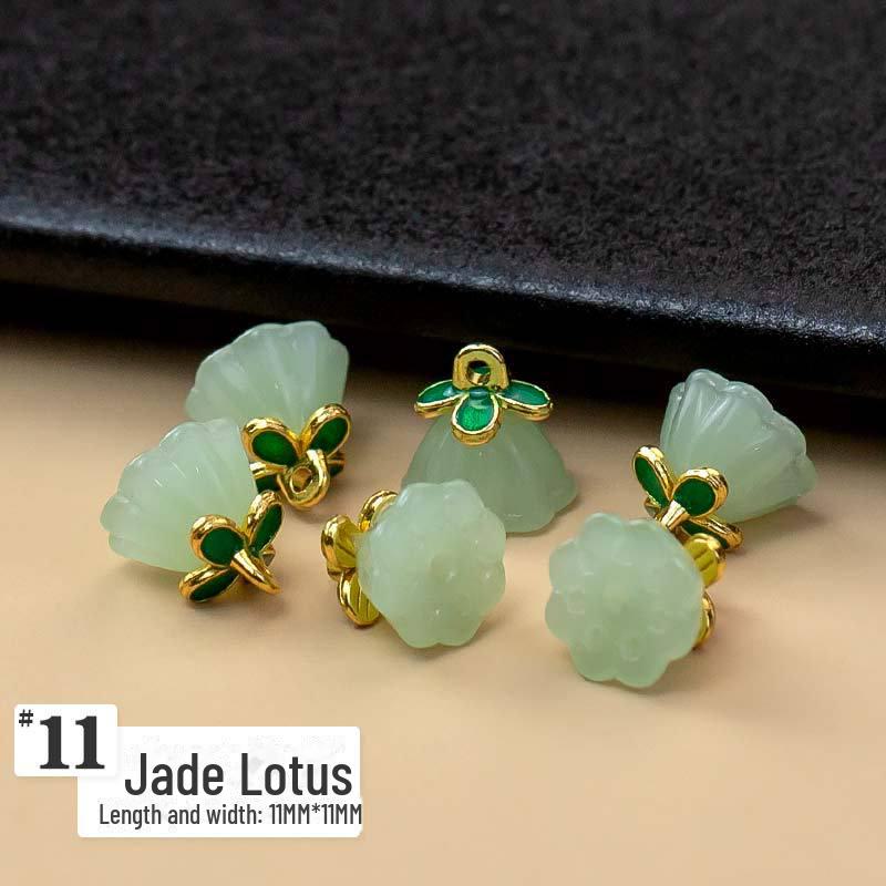 

Подвеска из нефрита в стиле чонсам: Ретро Металл Китайский Национальный Прилив DIY Аксессуар