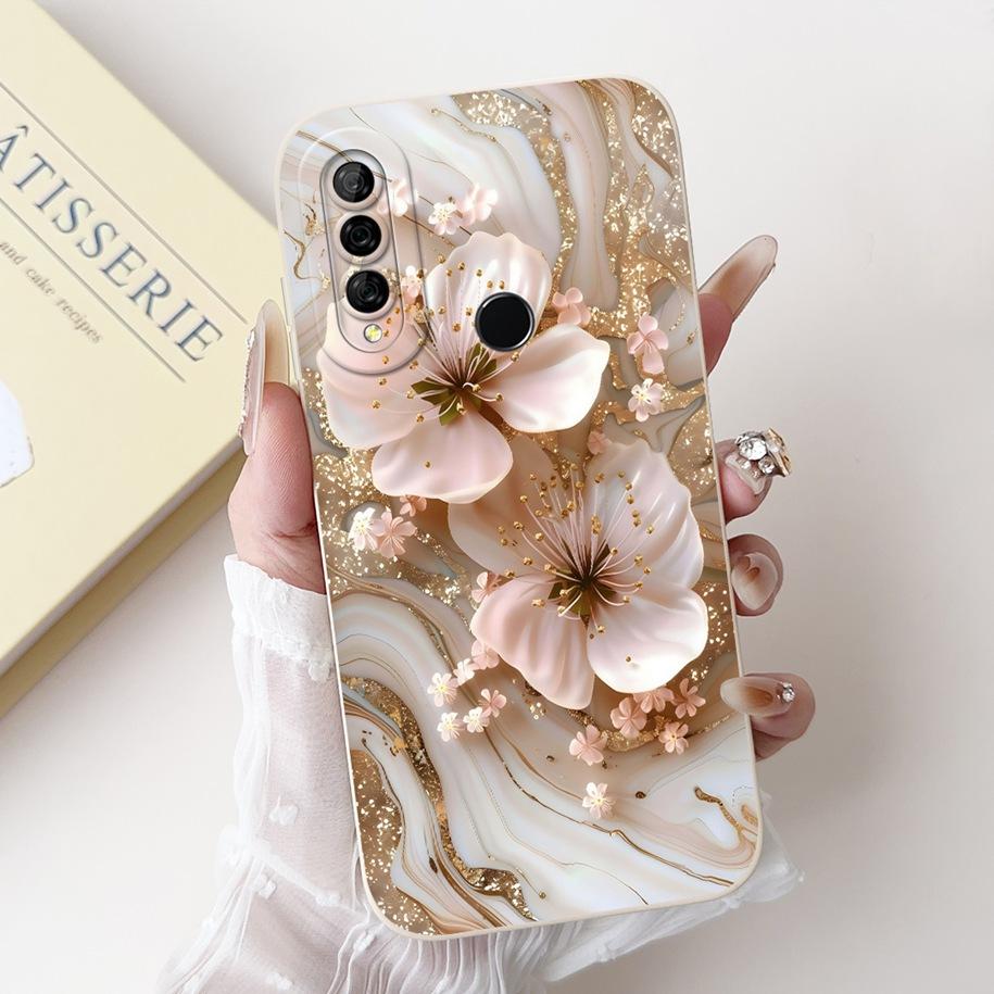 For Huawei Y6p Y 6P Case MED-LX9 Fashion Butterfly Flower Rose Soft Silicone Cover For Huawei Enjoy 20e MLD-AL10 Protective Case