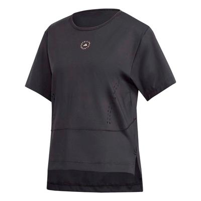 X Stella McCartney AEROREADY TrueStrength Loose Sports Breathable Casual Short Sleeve T-Shirt Women Tops Black FU1585
