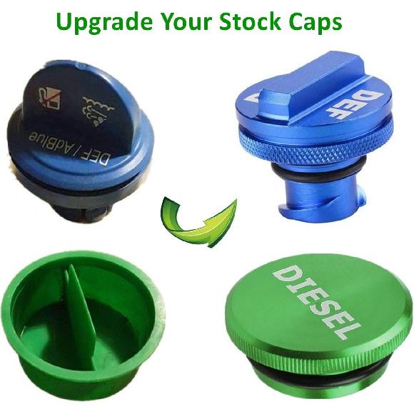 Fuel Cap for RAM 1500 2500 3500 Trucks,  Diesel+DEF Cap for 2013- Ram