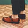 Herren Lederschuhe Mode Modischer Gentleman Patchwork-Stil Herrenschuhe für trendige Partys Outdoor-Freizeit und Geschäftsaktivitäten