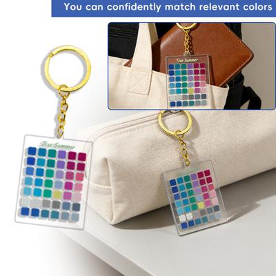Unique Season Themed Keychain High Quality Shatterproof Acrylic Keyring Accessory for Bag Purses and Backpacks