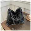 2024 New Spring Stylish Shoulder Crossbody Bag For Women Chic Street Style Pu Bucket Bag In Black/brown/silver/white