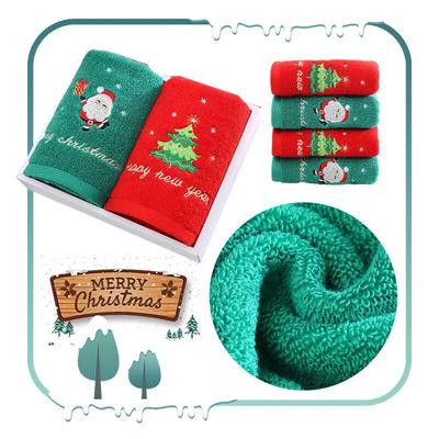 Christmas Tree Towels Xmas Towels for Newborn Baby Santa Claus Towels Gift for Kids Family Adult Towels 13.39*29.13inch/34*74cm