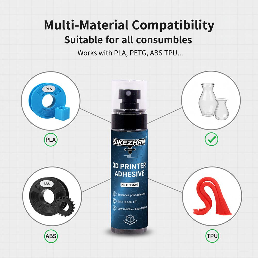 3D Printing Savior  Strong Adhesive, Say Goodbye To Edge Curling and Demolding, Print Successfully Once! Persistent Fixation