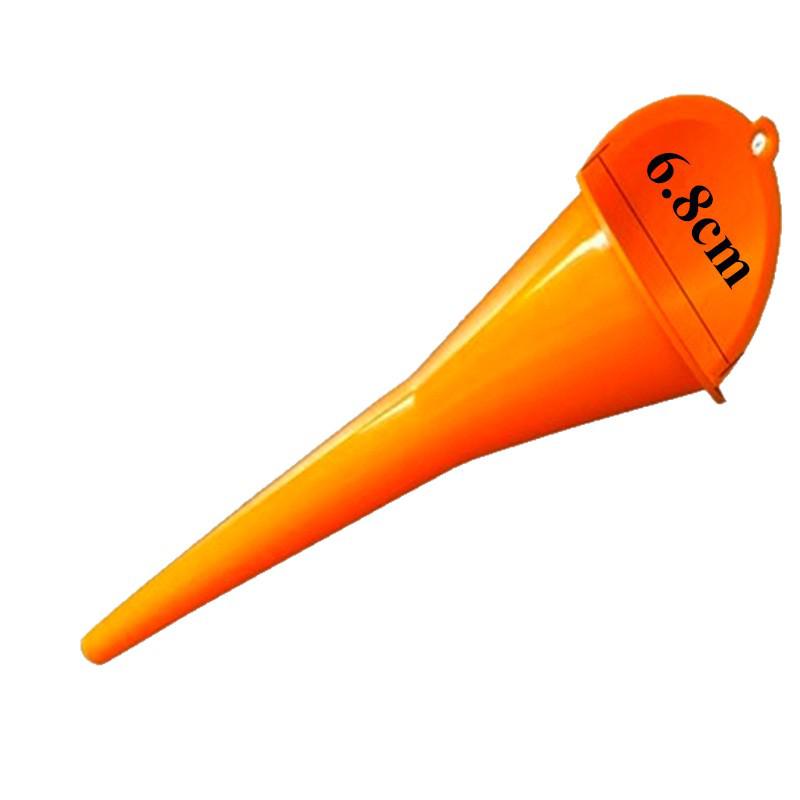 Compact Long-Spout Plastic Funnel for Motor Oil, Car Wash & Motorcycle Fueling