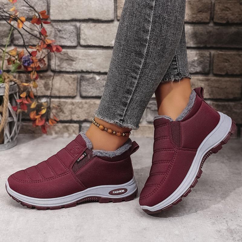 Winter Warm-Lined Thickened Cotton Boots, Versatile Popular Style.