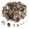 20-500pcs/lot Round Tone Metal Beads Iron Smooth Loose Ball Beads for Jewelry Making Beads DIY Bracelet Necklace Wholesale