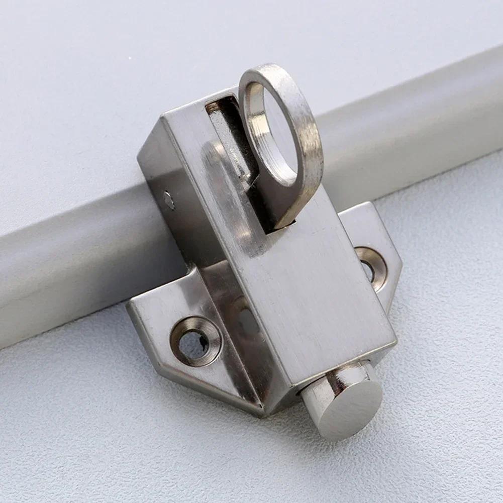 Self-closing Latch Bolt Aluminum Alloy Automatic Spring Latch Door Window Latch Push-pull Bolt Furniture Security Bolts