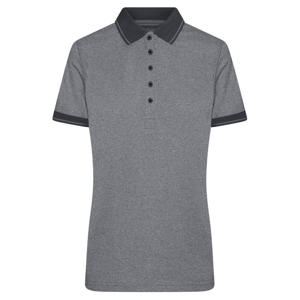 James and Nicholson Womens/Ladies Heather Polo Shirt