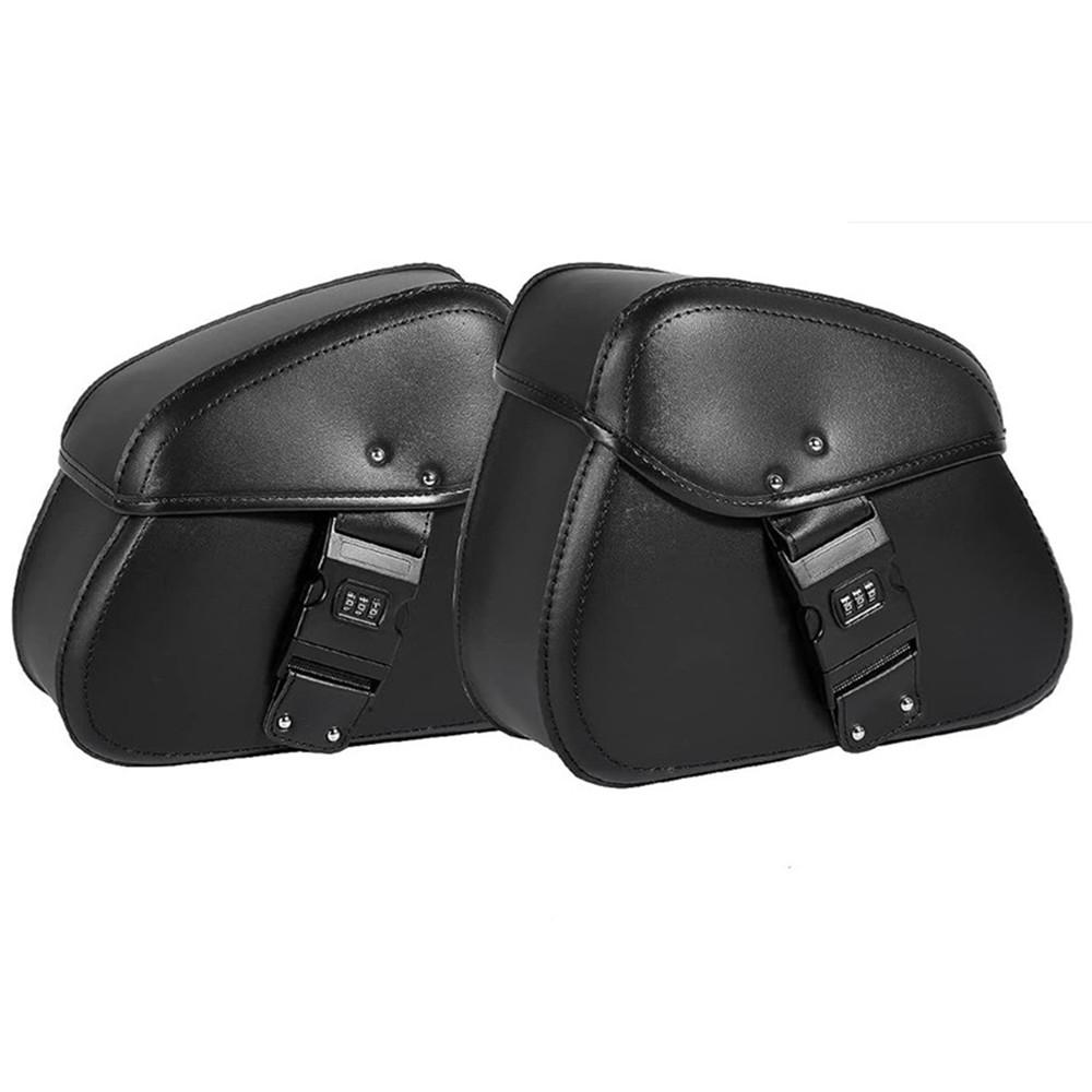 

Кодовый замок Мотоциклетные кофры Боковые сумки для хранения инструментов Универсальные для Harley Kawasaki Suzuki Yamaha Круизер Боббер