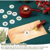 Qilery 50 Pcs Wax Seal Stickers Envelope Seals Adhesive Envelope Sticker Seals White Dry Pine Leaves Wax Seal Sticks for Wedding Invitations Bridal