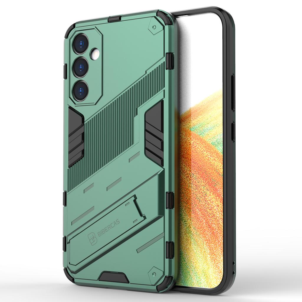 For Samsung Galaxy A34 5G Phone Case,Kickstand Dual-Layer Design Soft TPU Hard PC Phone Back Cover