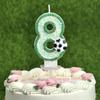 Creative Green Football Fluorescent Birthday Digital Candle Party Supplies Cake Decoration