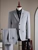 Men's Anti-Wrinkle Slim Fit Business Suit: High-End Formal Wear for Weddings and Engagements.