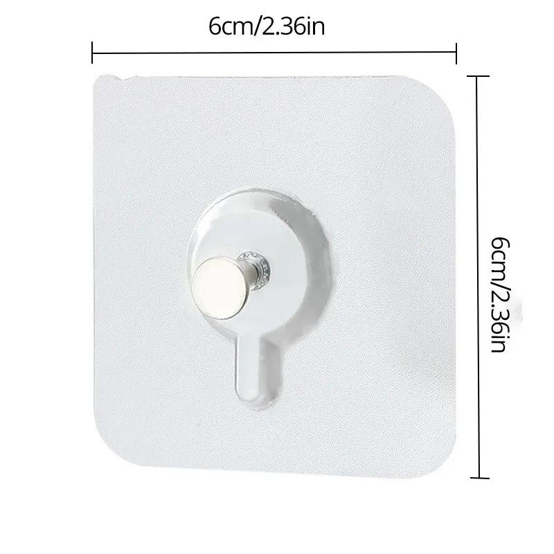 Transparent Self-adhesive Wall Nails, Traceless Nails for Photo Frames, Multi-purpose Drill-free Screws and Hooks.