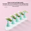 1 Set Colorful Plastic Magnetic Nail Display Stand Tips Holder Beginner Nail Training Board for Practice Manicure Salon