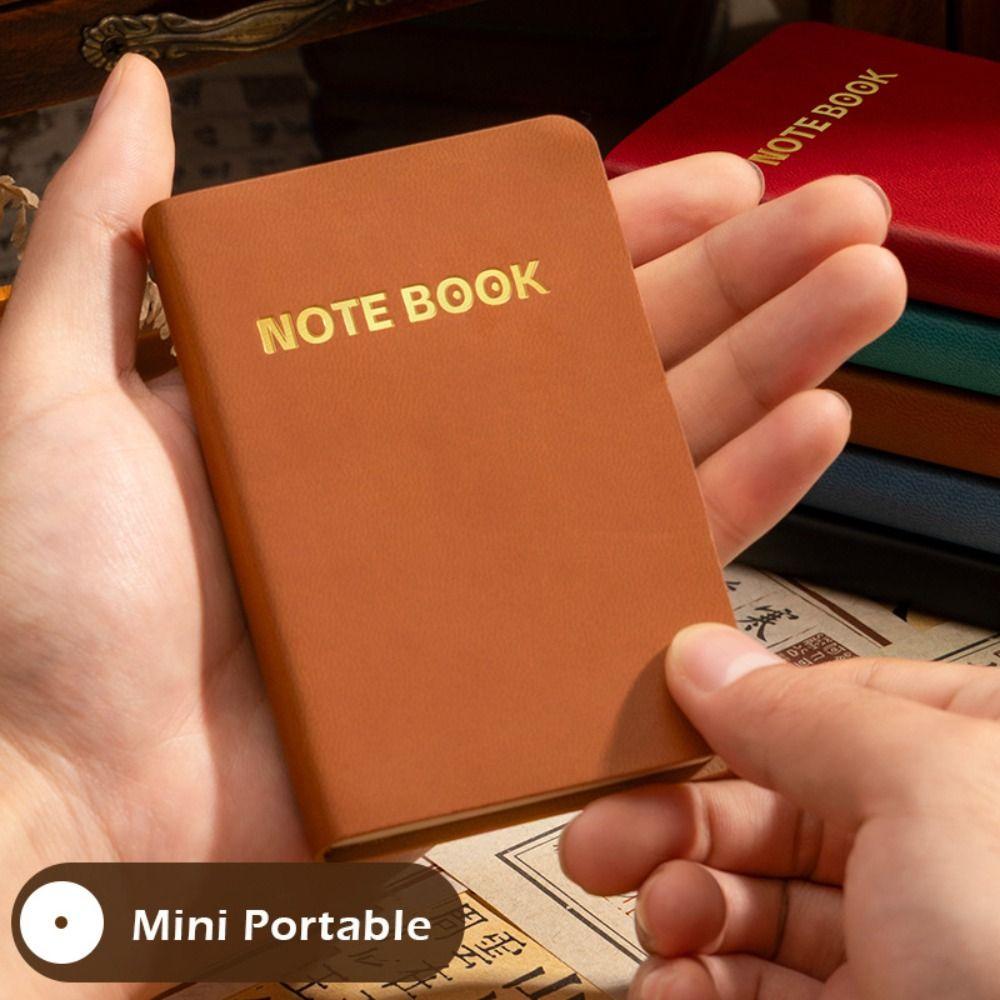 Portable A7 Notebook Horizontal Line Inner Pages Memo Pad Multi-functional Diary Planner Students