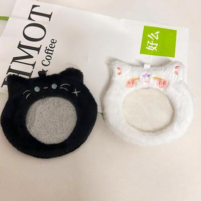 Cartoon Animal Plush 3 Inch Kpop Photocard Holder Photo Card Holder Bag Pendant School Stationery