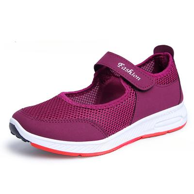 Zomer 2024 nieuwe Ademende Damesschoenen Mesh Zachte Zool Slip Mode Sneakers Dames casual Loafers Dames Comfort Sandalen