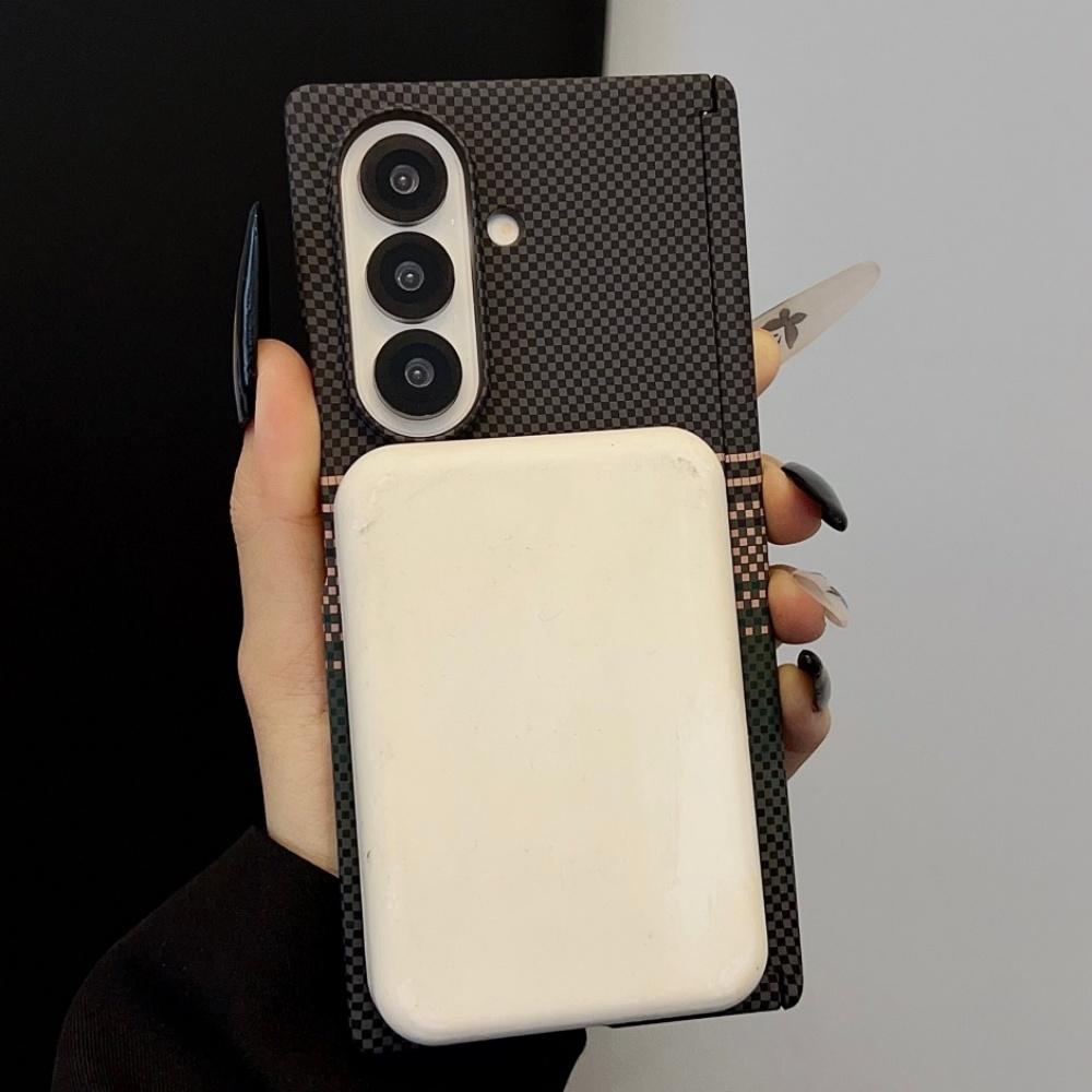 Luxury For Magsafe Wireless Charging Aramid Carbon Fiber Phone Case For Samsung Galaxy Z Fold 8 7 Fold8 Ultra Magnetic Cover