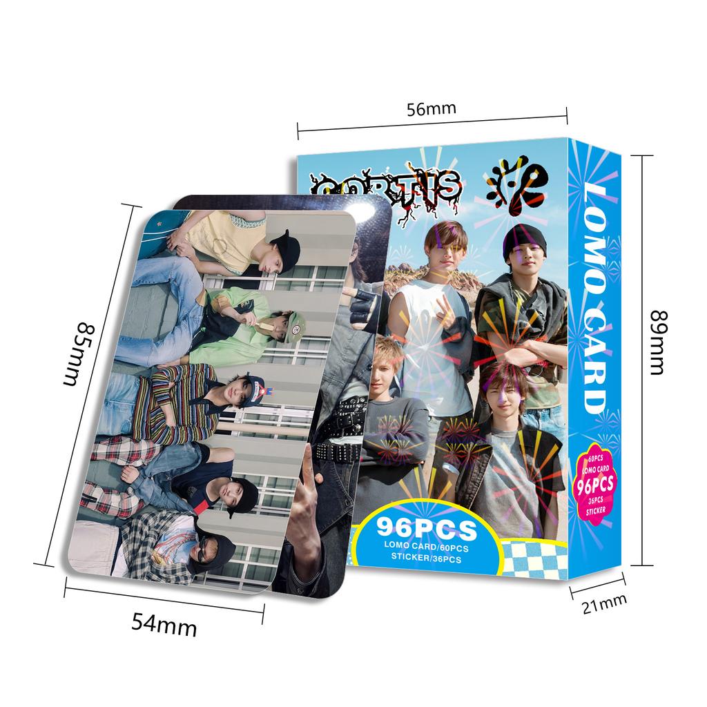 96PCS Photos Of Well-known Men's Group Stars, Collectible Small Cards, Collectible, Gifts Suitable For Stars