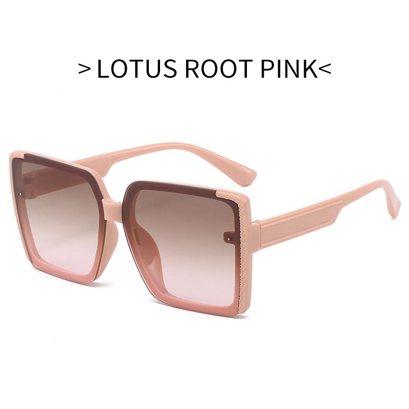 Large Square Frame Sunglasses Europe and The United States Fashion Trend Personality Net Red Lady Sunglasses Gift Glasses Box