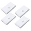4PCS LED Motion Sensor Night Light 2700K Type C Rechargeable Magnetic Double Side Lighting Motion