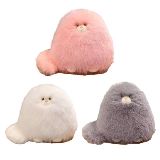 Plüsch Perserkatze Spielzeug Flauschig Gefüllt Dickes Kätzchen Plüschtier Simulation Tierpuppe Haus Wohnzimmer Schlafzimmer Dekoration Kleinkinder Jungen Mädchen Geburtstagsgeschenk