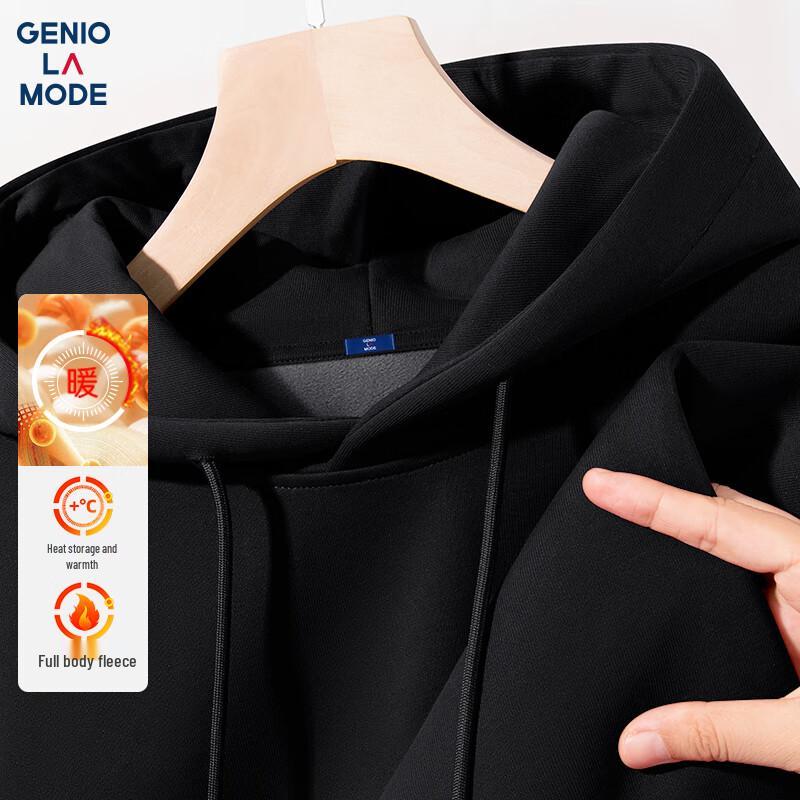 

GENIOLAMODE Men s Winter Warm Hooded Sweatshirt XL