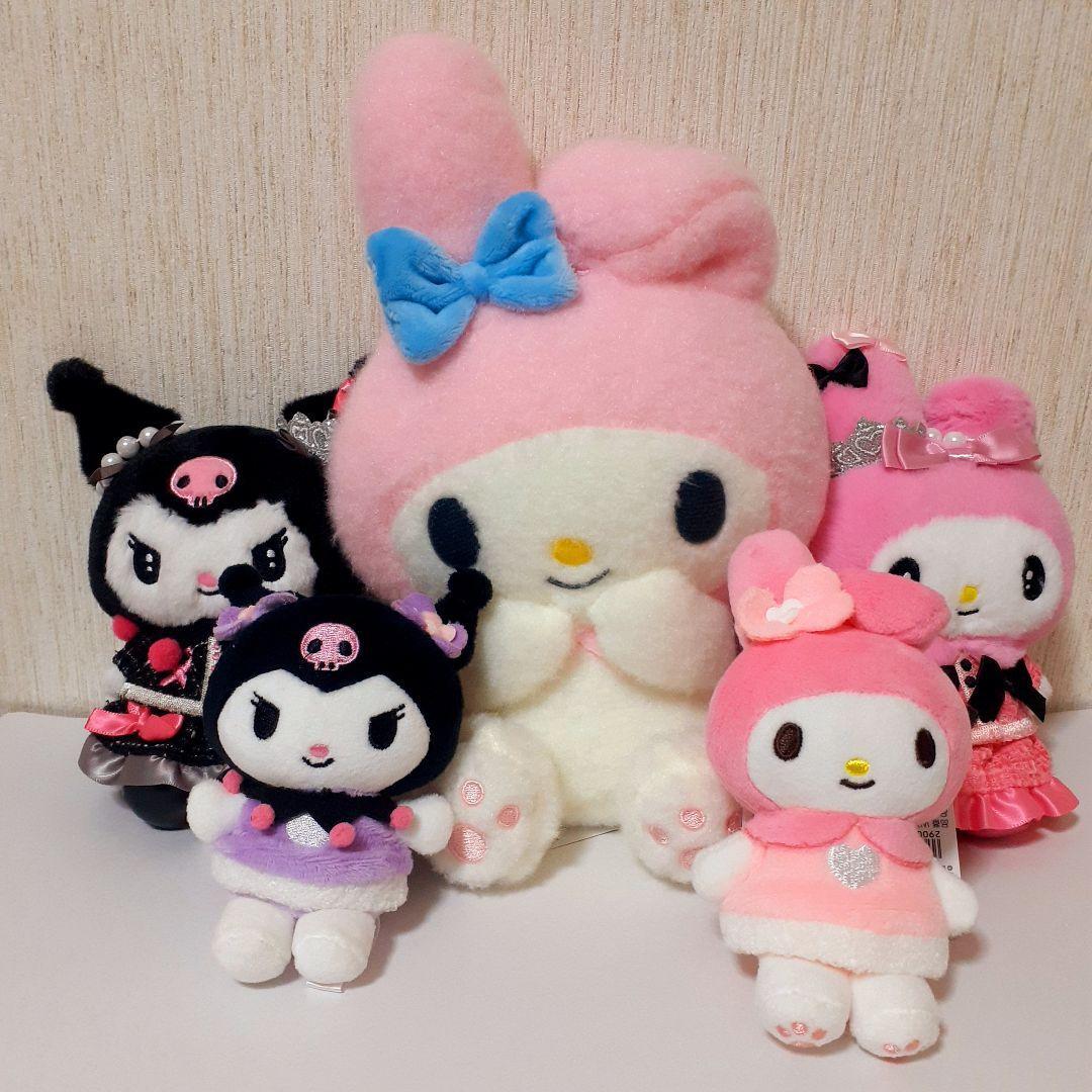 Sanrio My Melody Kuromi Plush Mascot Keychain Bulk Sold