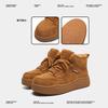 New Snow Boots Winter Platform High-top Shoes Fleece Board Shoes Casual Shoes Couple Shoes