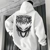 Herbst Winter Täglich Lässig Sportlich Oberbekleidung Männlich Urban Mode Top 2025 Heißer Verkauf Herren Kapuzensweatshirt Satan 666 Bedruckte Hoodies