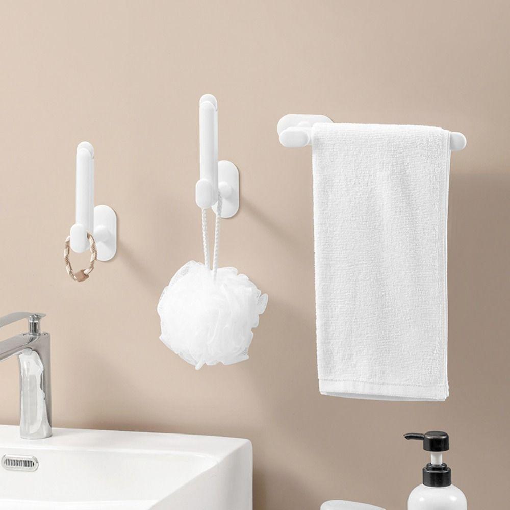 

Punch-Free Retractable Toilet Paper Holder Waterproof Towel Storage Rack Household