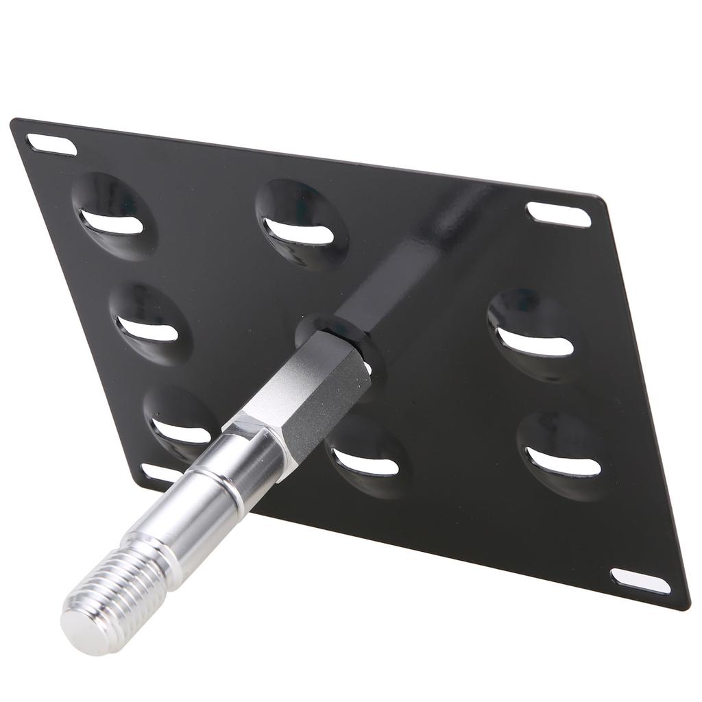 IJDMTOY No Drill Front Bumper Tow Hook License Plate Mounting Bracket
