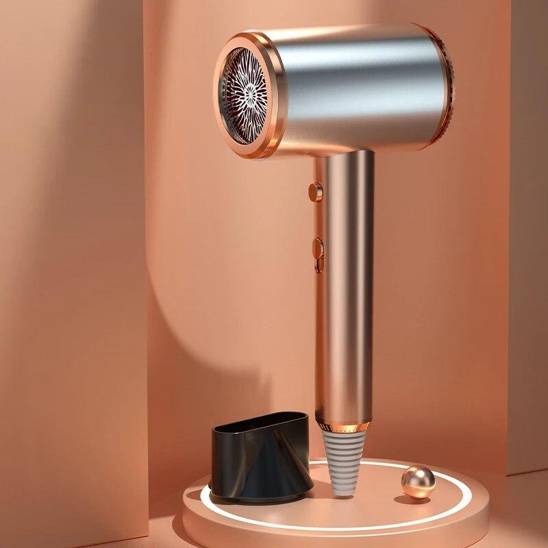 Hair Blow Dryer, Blue Light Negative Ion Fast Drying With Concentrator, 3 Heat Settings & Cold Button, For Home Travel