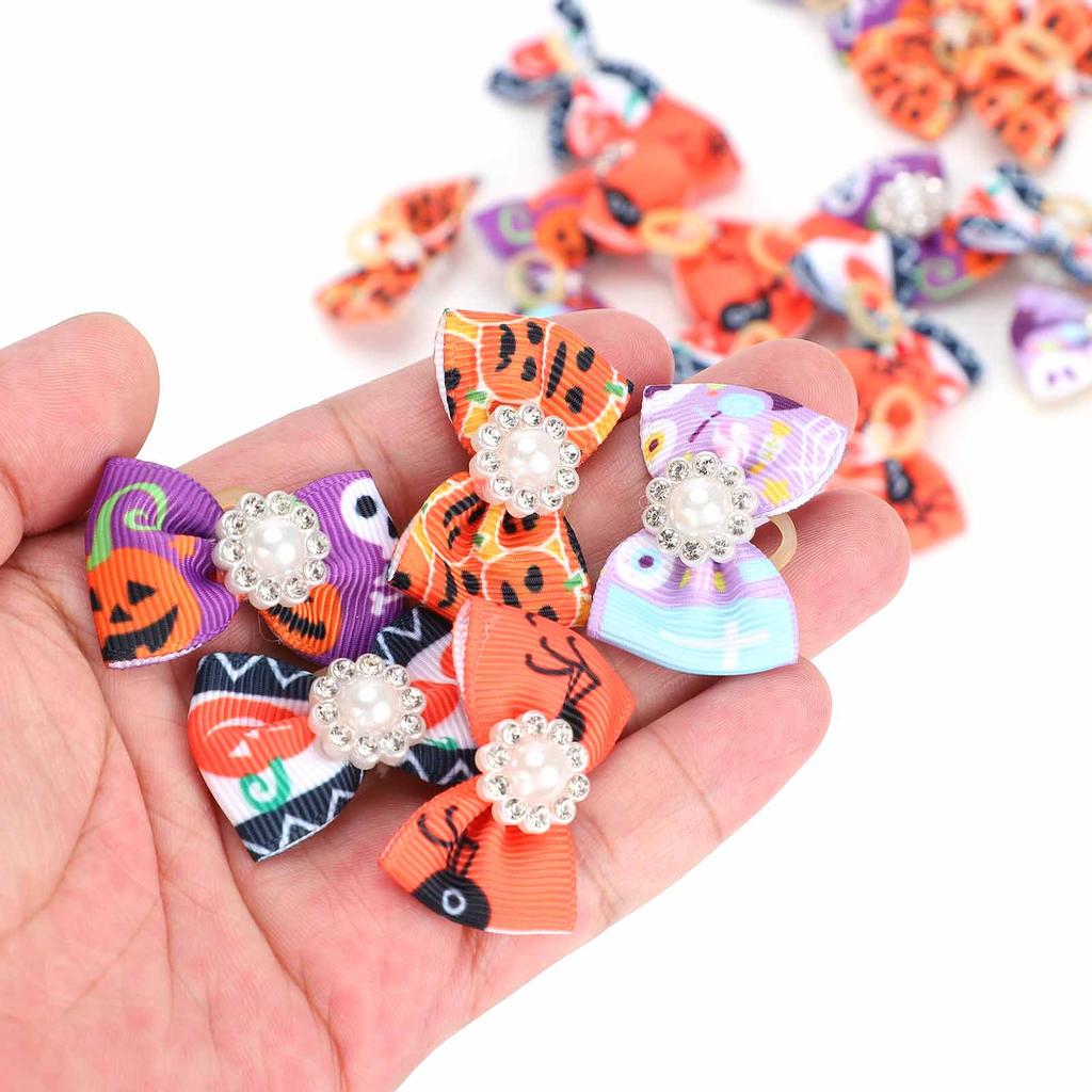 25PCS Pet Christmas Halloween Decoration Festivals Accessory Ornament For Cats Dogs