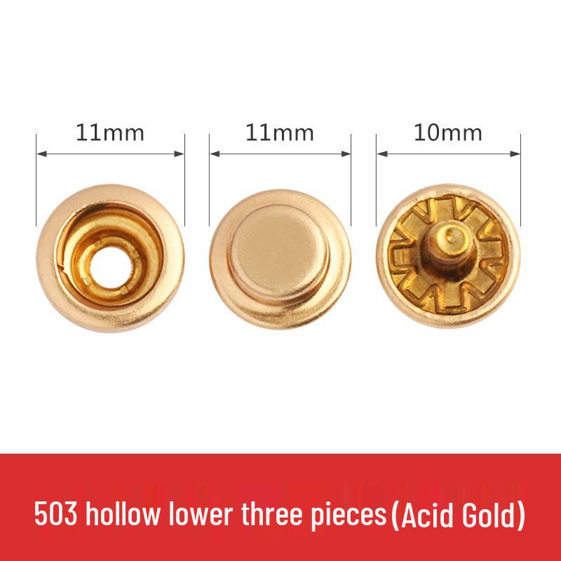 Metal Snap Buttons for Clothing: No-Sew Hidden Snap Accessories for Jackets, Studs, and Mother-Child Buttons.
