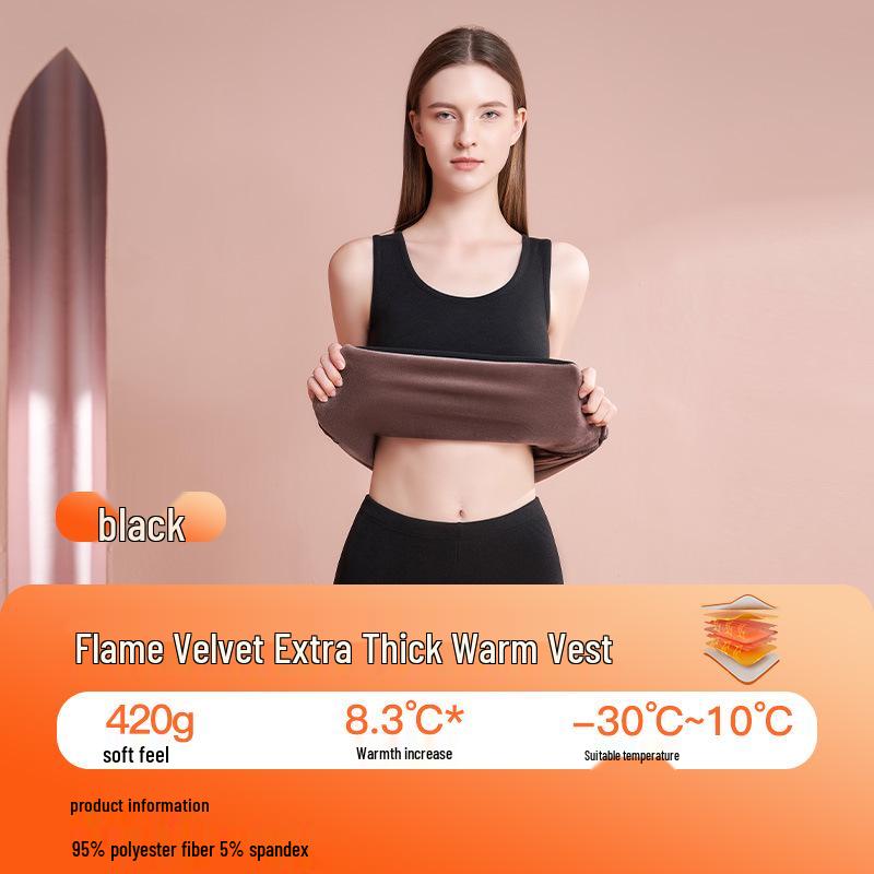 

Women s Thickened Fleece-Lined Warm Vest: Plus-Size Base Layer for Elderly, Cold Weather, Autumn/Winter XXXL (150-170 lbs)