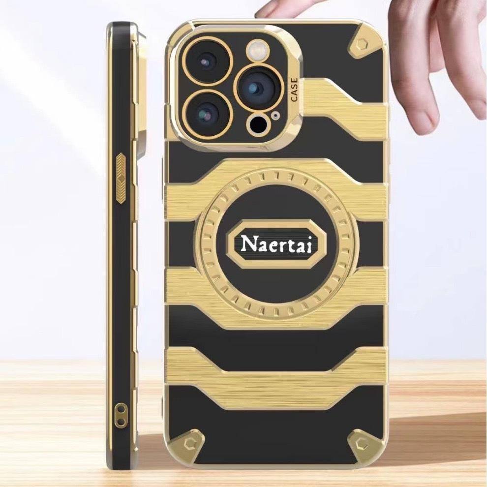 Electroplated Brushed Armor Is Suitable for IPhone 15Pro Phone Cases. 14 European and American Silicone Protective Cases